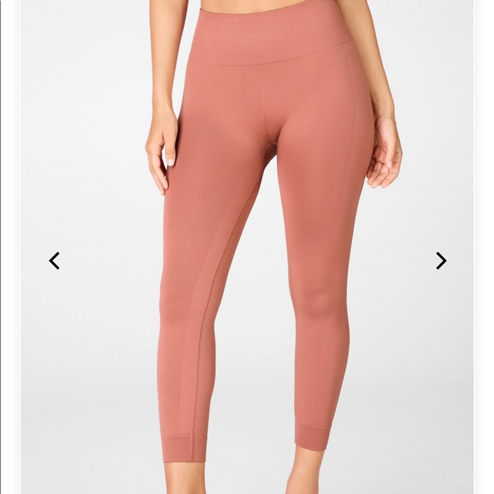 Fabletics High-Waisted Seamless Rib 7/8 Leggings